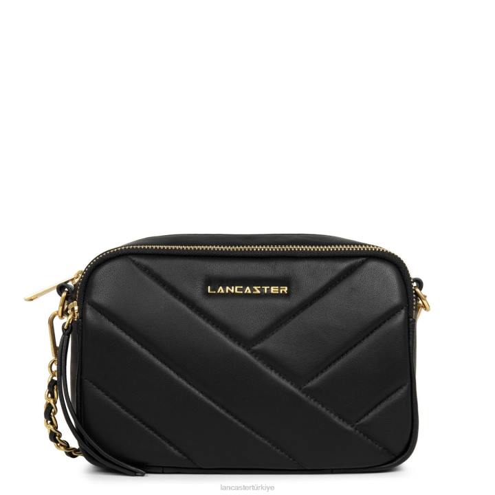 kadınlar çapraz askılı çanta croise matelasse kara Lancaster Paris çanta H0LP2143