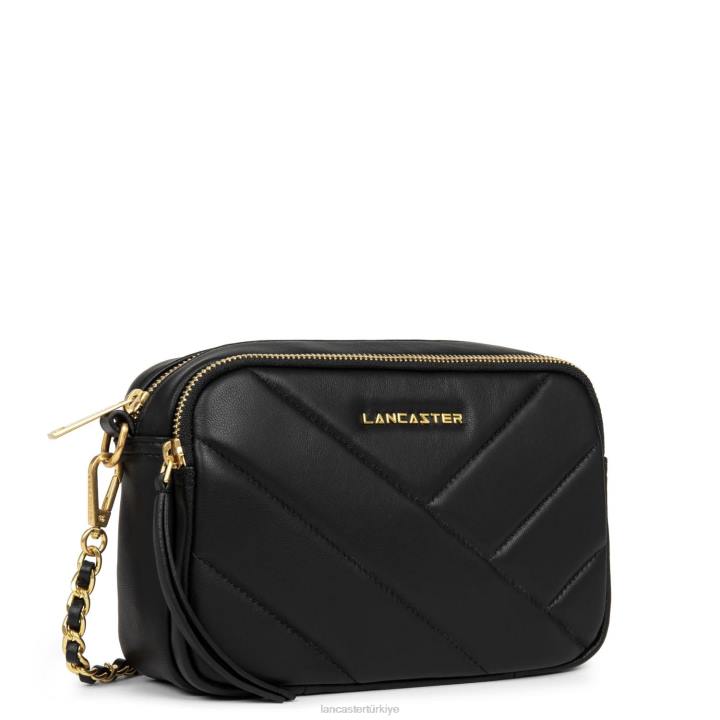 kadınlar çapraz askılı çanta croise matelasse kara Lancaster Paris çanta H0LP2143