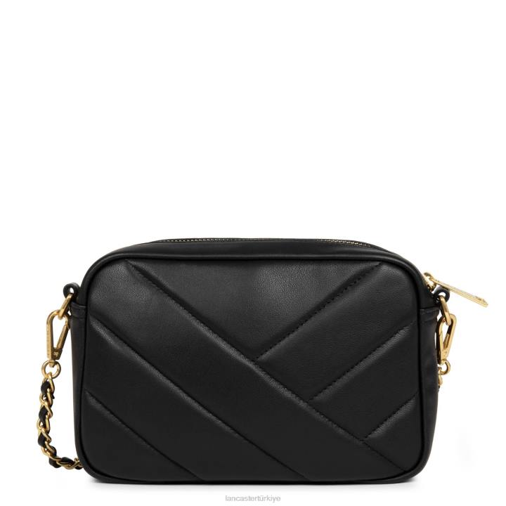 kadınlar çapraz askılı çanta croise matelasse kara Lancaster Paris çanta H0LP2143