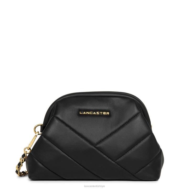 kadınlar çapraz askılı çanta croise matelasse kara Lancaster Paris çanta H0LP2145