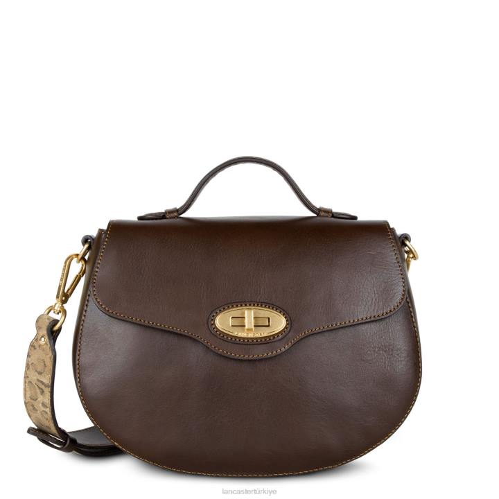 kadınlar çapraz askılı çanta efsane kestane pitonu Lancaster Paris çanta H0LP1858
