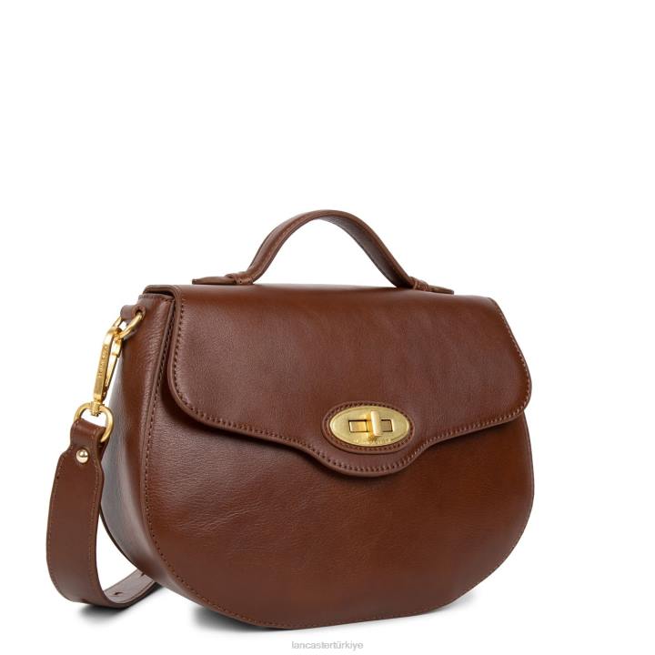 kadınlar çapraz askılı çanta efsane konyak Lancaster Paris çanta H0LP1857