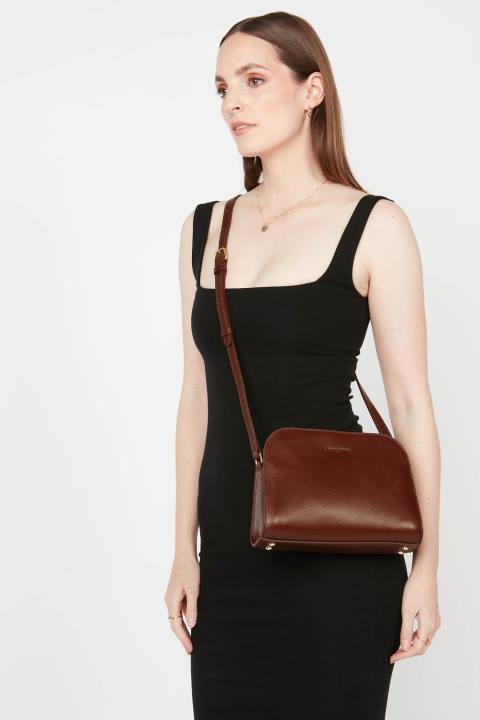 kadınlar çapraz askılı çanta efsane konyak Lancaster Paris çanta H0LP1867