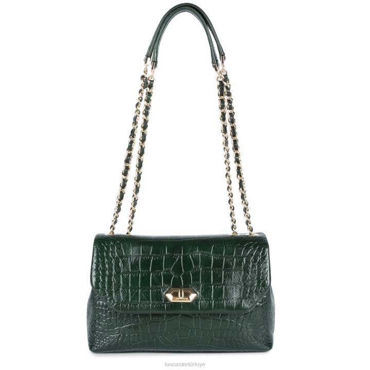 kadınlar çapraz askılı çanta egzotik lezard ve timsah cn pah23 dikey ön plan Lancaster Paris çanta H0LP1485
