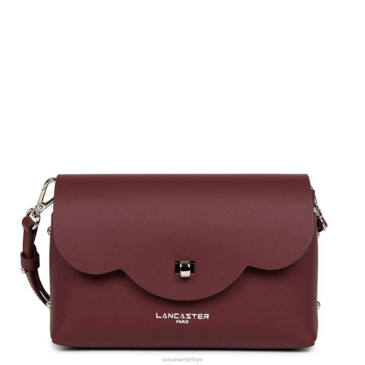 kadınlar çapraz askılı çanta şehir flore şampanyada bordo Lancaster Paris çanta H0LP466