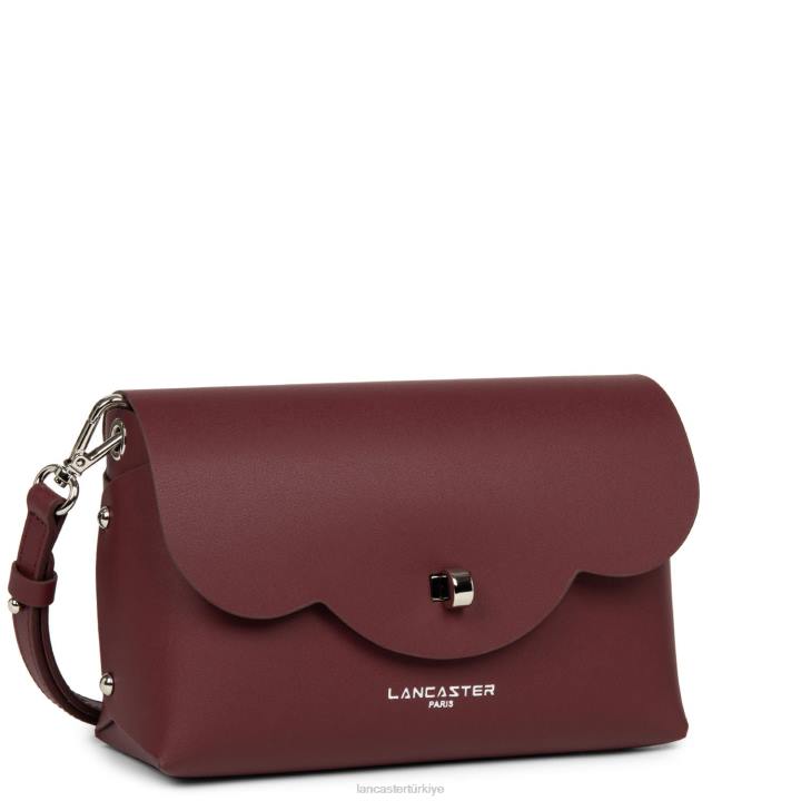 kadınlar çapraz askılı çanta şehir flore şampanyada bordo Lancaster Paris çanta H0LP466