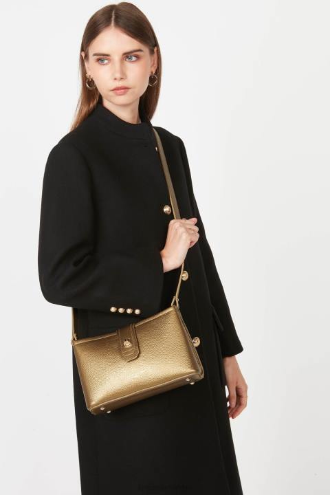 kadınlar çapraz askılı çanta foulonne çift kişilik doğaüstü altın Lancaster Paris çanta H0LP1509