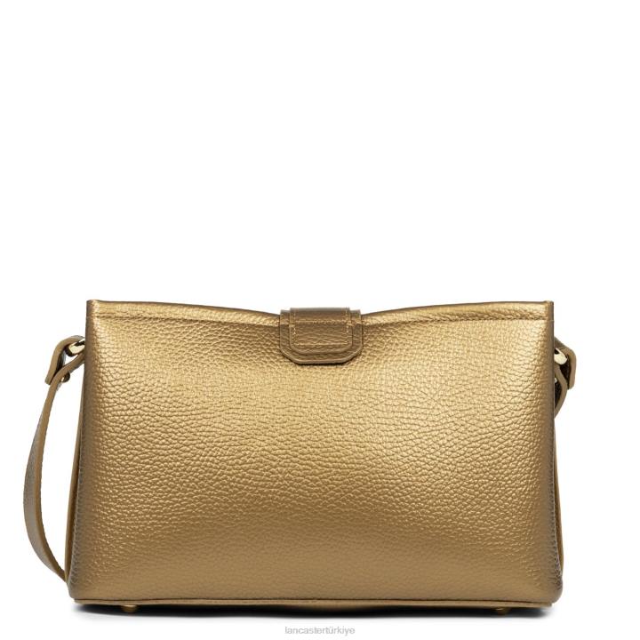 kadınlar çapraz askılı çanta foulonne çift kişilik doğaüstü altın Lancaster Paris çanta H0LP1509