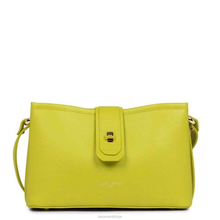 kadınlar çapraz askılı çanta foulonne çift kişilik ekru kereviz Lancaster Paris çanta H0LP1500