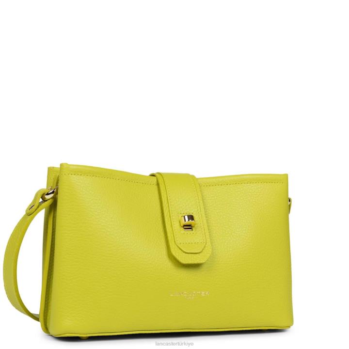 kadınlar çapraz askılı çanta foulonne çift kişilik ekru kereviz Lancaster Paris çanta H0LP1500