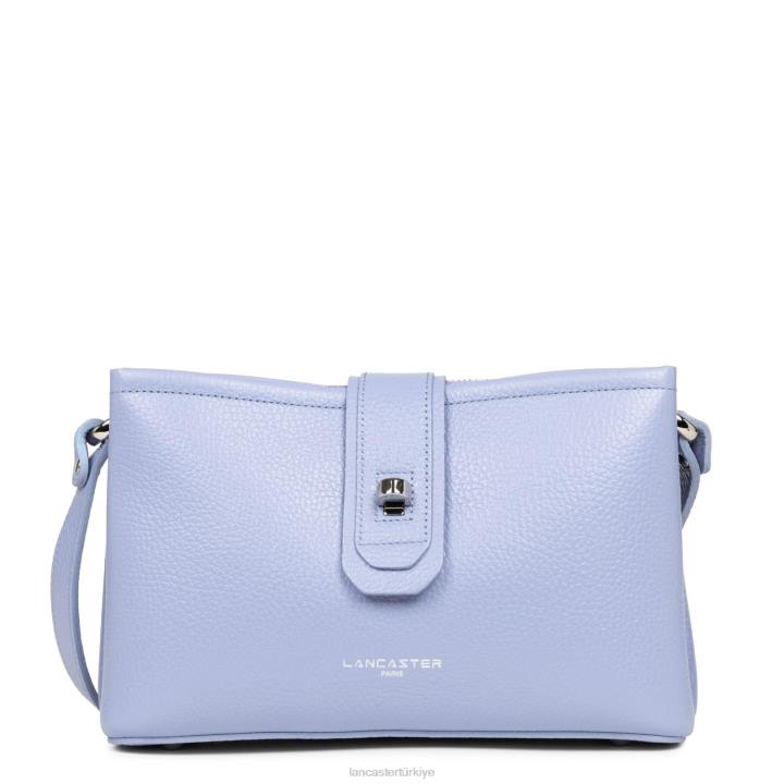 kadınlar çapraz askılı çanta foulonne çift kişilik ekru lavand Lancaster Paris çanta H0LP1501