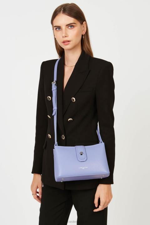 kadınlar çapraz askılı çanta foulonne çift kişilik ekru lavand Lancaster Paris çanta H0LP1501