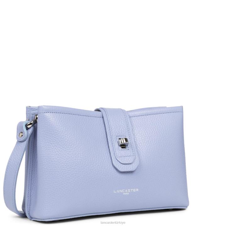 kadınlar çapraz askılı çanta foulonne çift kişilik ekru lavand Lancaster Paris çanta H0LP1501