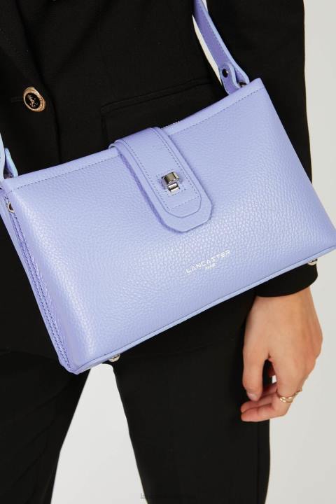 kadınlar çapraz askılı çanta foulonne çift kişilik ekru lavand Lancaster Paris çanta H0LP1501