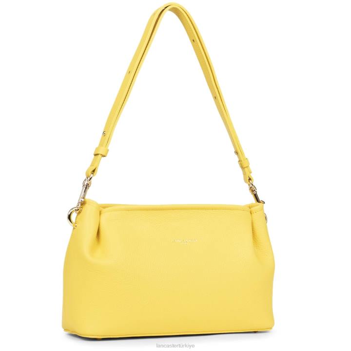 kadınlar çapraz askılı çanta foulonne çift kişilik sarı-ya da Lancaster Paris çanta H0LP1519