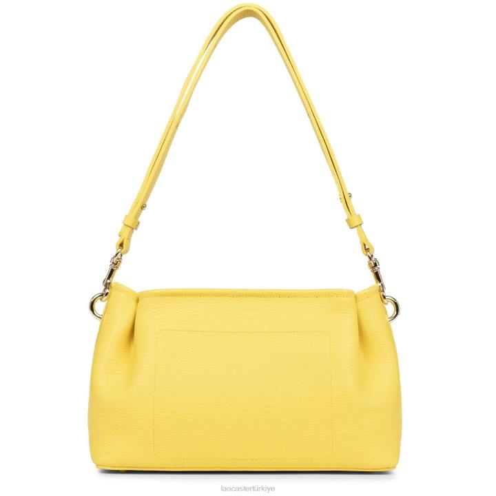 kadınlar çapraz askılı çanta foulonne çift kişilik sarı-ya da Lancaster Paris çanta H0LP1519
