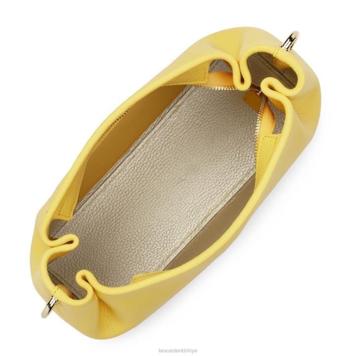 kadınlar çapraz askılı çanta foulonne çift kişilik sarı-ya da Lancaster Paris çanta H0LP1519