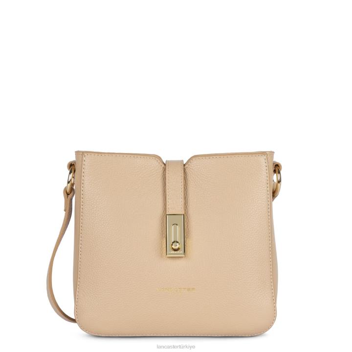 kadınlar çapraz askılı çanta foulonne milano bej fonce Lancaster Paris çanta H0LP348