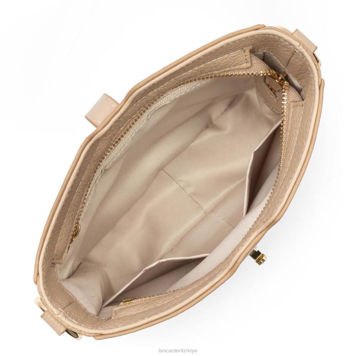 kadınlar çapraz askılı çanta foulonne milano bej fonce Lancaster Paris çanta H0LP348