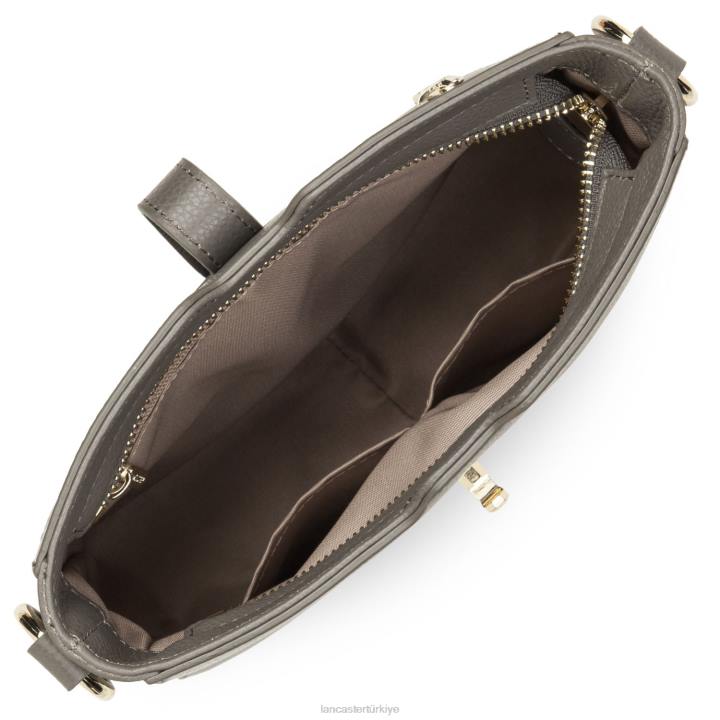 kadınlar çapraz askılı çanta foulonne milano hafif Gris Lancaster Paris çanta H0LP336