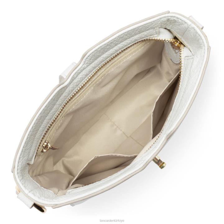 kadınlar çapraz askılı çanta foulonne milano hafif beyaz kasa Lancaster Paris çanta H0LP320