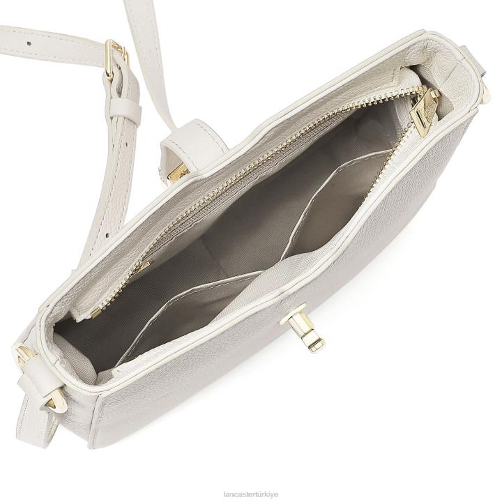 kadınlar çapraz askılı çanta foulonne milano hafif ekru Lancaster Paris çanta H0LP330