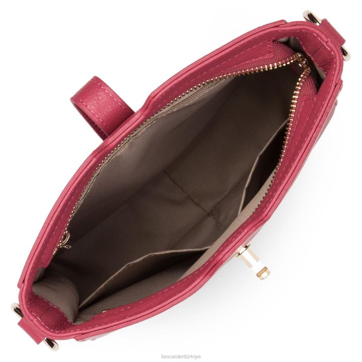 kadınlar çapraz askılı çanta foulonne milano hafif fuxia Lancaster Paris çanta H0LP328