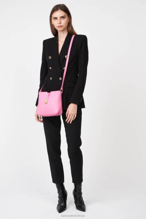 kadınlar çapraz askılı çanta foulonne milano hafif gül Lancaster Paris çanta H0LP318