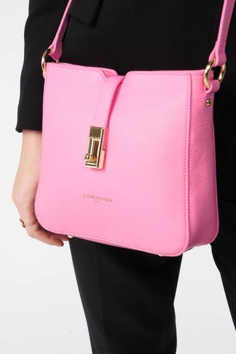 kadınlar çapraz askılı çanta foulonne milano hafif gül Lancaster Paris çanta H0LP318