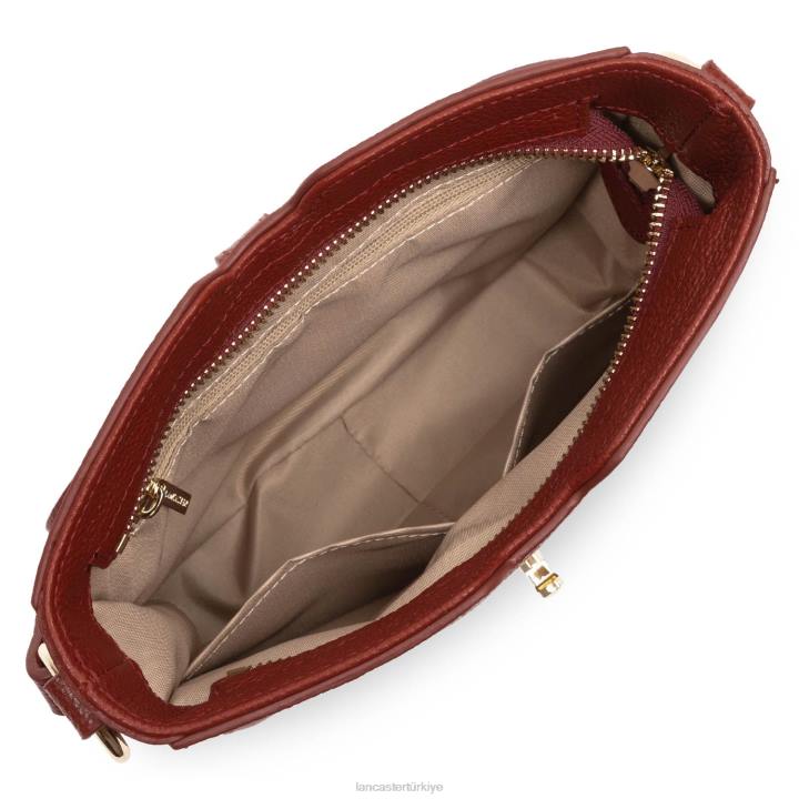 kadınlar çapraz askılı çanta foulonne milano hafif kırmızı Lancaster Paris çanta H0LP323
