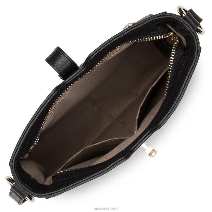 kadınlar çapraz askılı çanta foulonne milano hafif kara Lancaster Paris çanta H0LP327