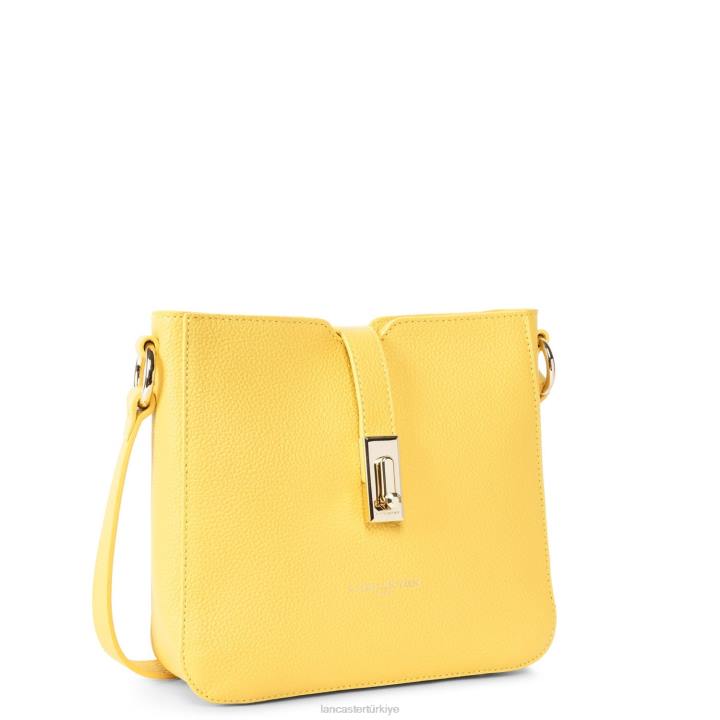 kadınlar çapraz askılı çanta foulonne milano hafif sarı Lancaster Paris çanta H0LP333