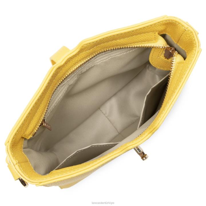 kadınlar çapraz askılı çanta foulonne milano hafif sarı Lancaster Paris çanta H0LP333