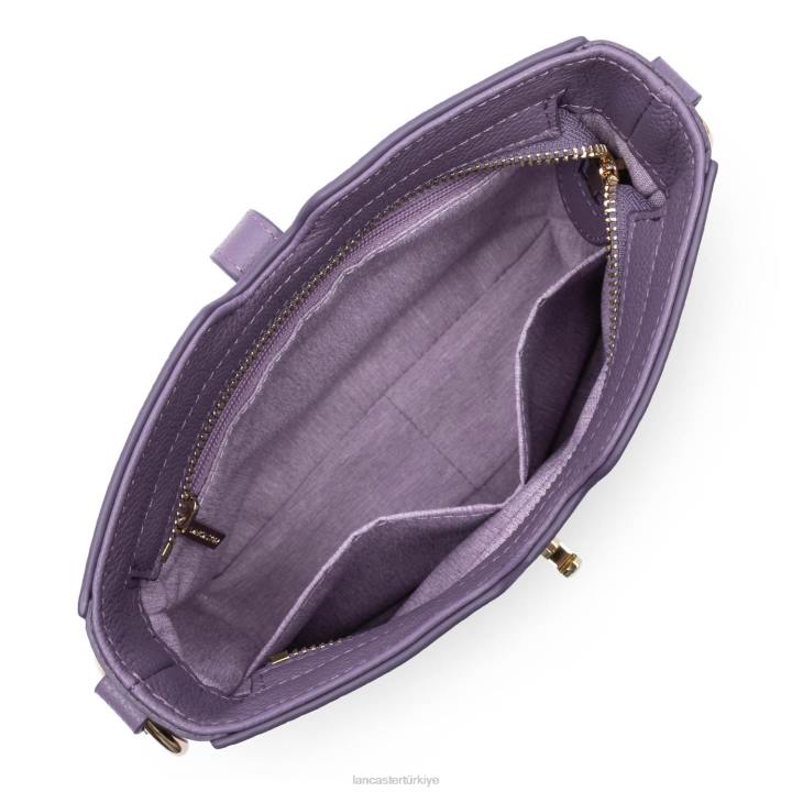 kadınlar çapraz askılı çanta foulonne milano leylak rengi fonce Lancaster Paris çanta H0LP351