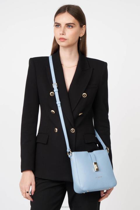 kadınlar çapraz askılı çanta foulonne milano mavi ciel Lancaster Paris çanta H0LP347