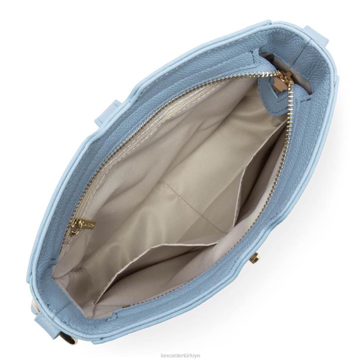 kadınlar çapraz askılı çanta foulonne milano mavi ciel Lancaster Paris çanta H0LP347