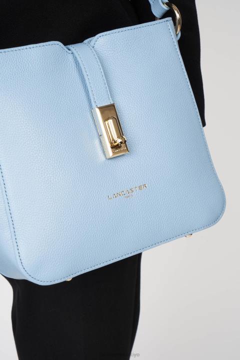 kadınlar çapraz askılı çanta foulonne milano mavi ciel Lancaster Paris çanta H0LP347