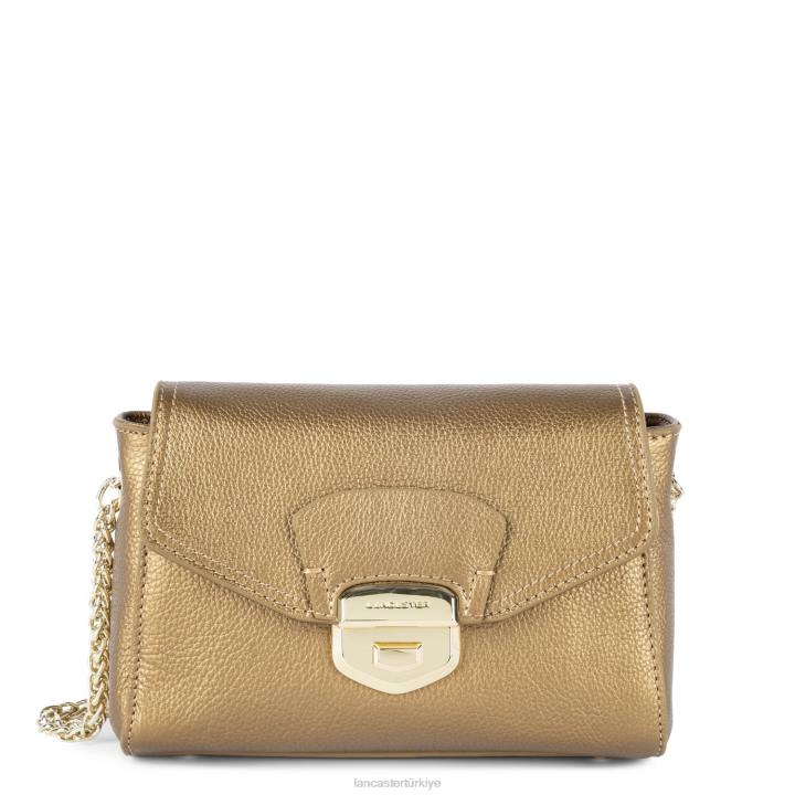 kadınlar çapraz askılı çanta foulonne milano modası altın antika Lancaster Paris çanta H0LP1376
