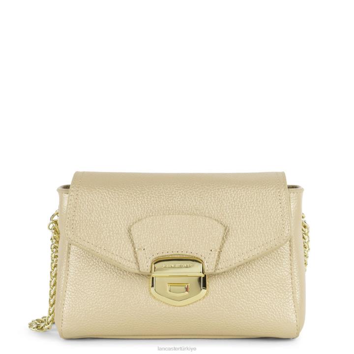 kadınlar çapraz askılı çanta foulonne milano modası Şampanya Lancaster Paris çanta H0LP1375