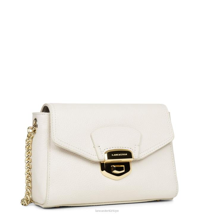 kadınlar çapraz askılı çanta foulonne milano modası ekru Lancaster Paris çanta H0LP1367