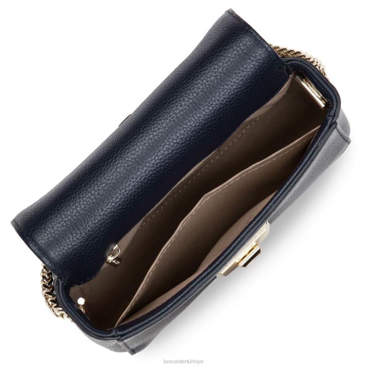 kadınlar çapraz askılı çanta foulonne milano modası mavi fonce Lancaster Paris çanta H0LP1378