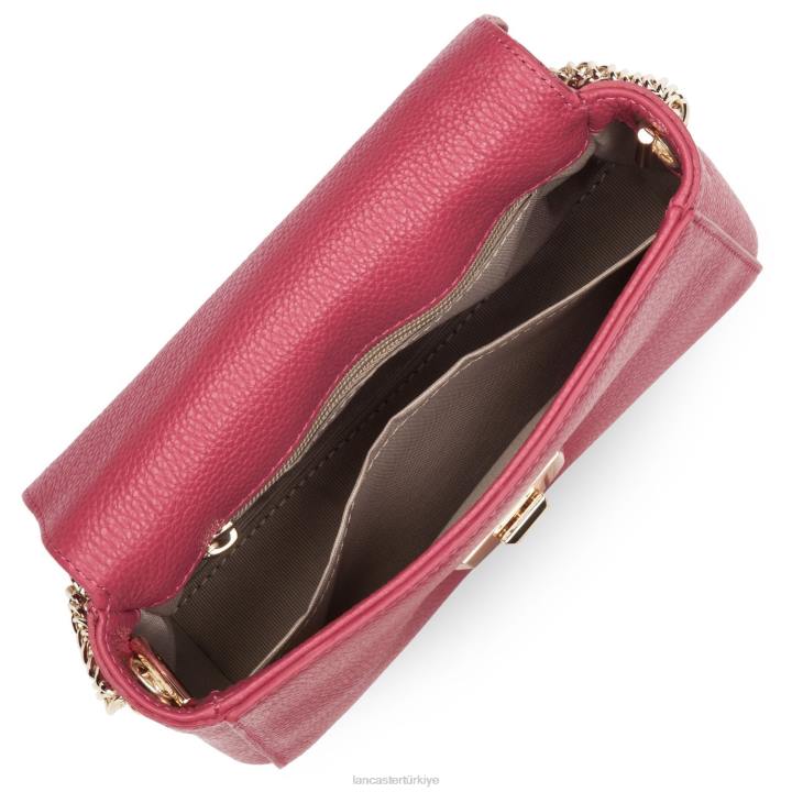 kadınlar çapraz askılı çanta foulonne milano yeni fuxia Lancaster Paris çanta H0LP1363