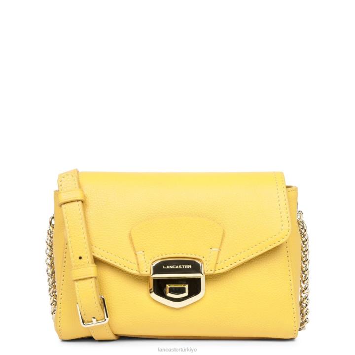 kadınlar çapraz askılı çanta foulonne milano yeni sarı Lancaster Paris çanta H0LP1361