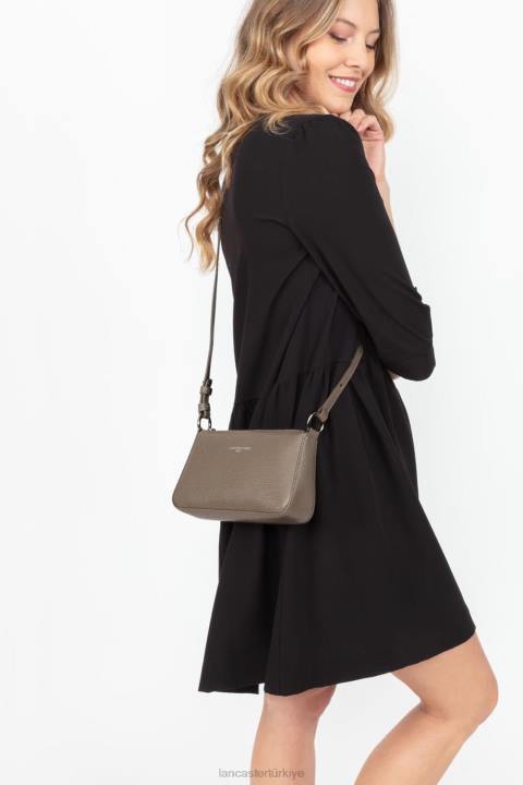 kadınlar çapraz askılı çanta lucertola boz kahverengi Lancaster Paris çanta H0LP271