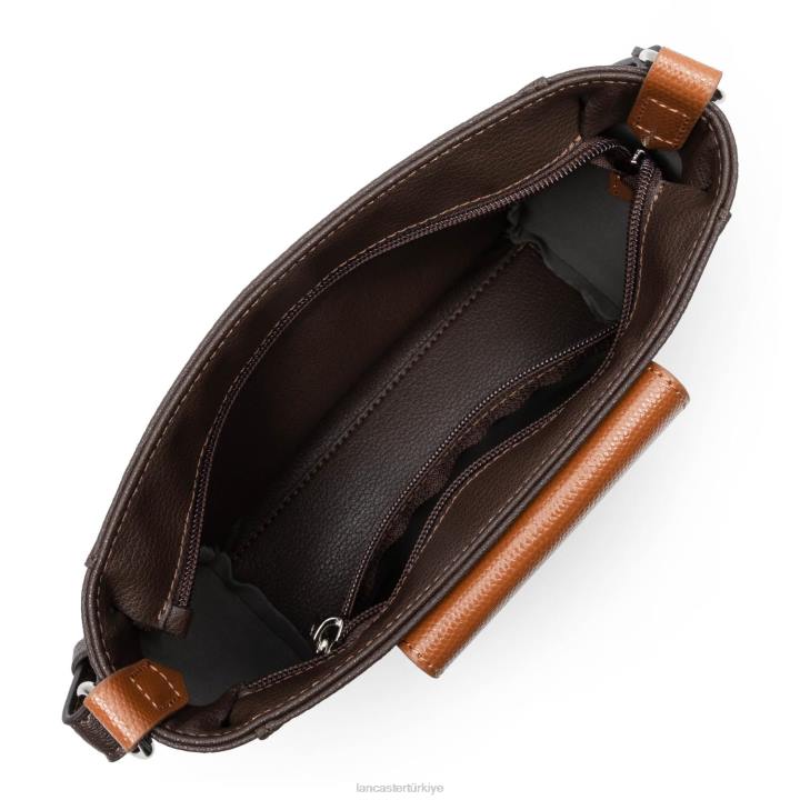 kadınlar çapraz askılı çanta maya modası marron-natürel-deve Lancaster Paris çanta H0LP1905