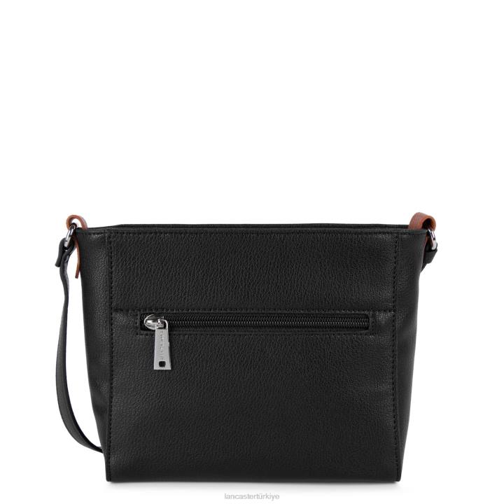 kadınlar çapraz askılı çanta maya modası noir-galet gülü-konyak Lancaster Paris çanta H0LP1907