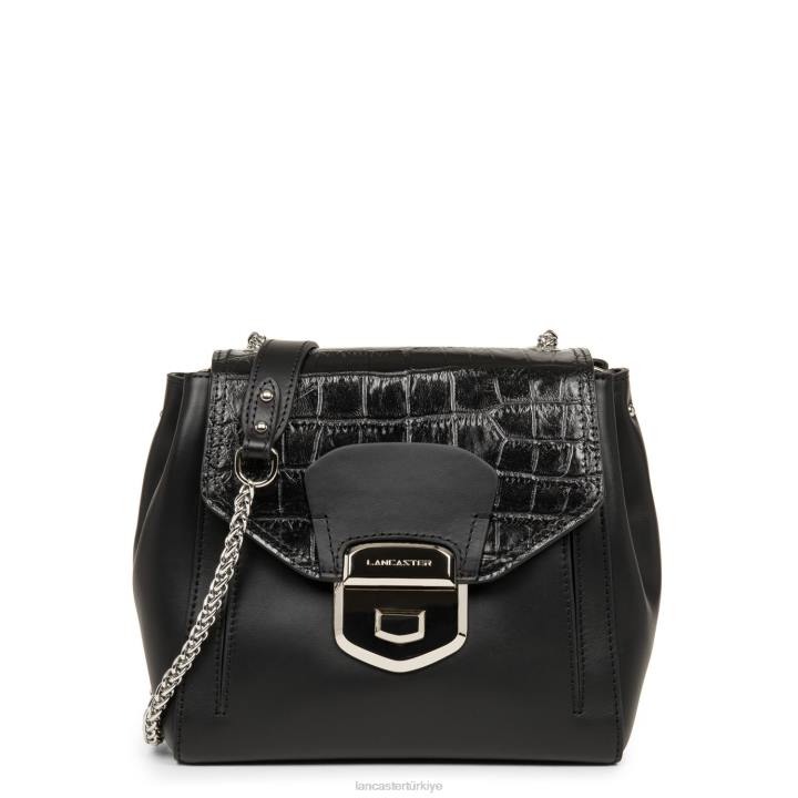 kadınlar çapraz askılı çanta parisienne sophia kara timsah Lancaster Paris çanta H0LP2347