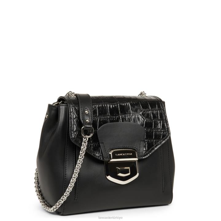 kadınlar çapraz askılı çanta parisienne sophia kara timsah Lancaster Paris çanta H0LP2347