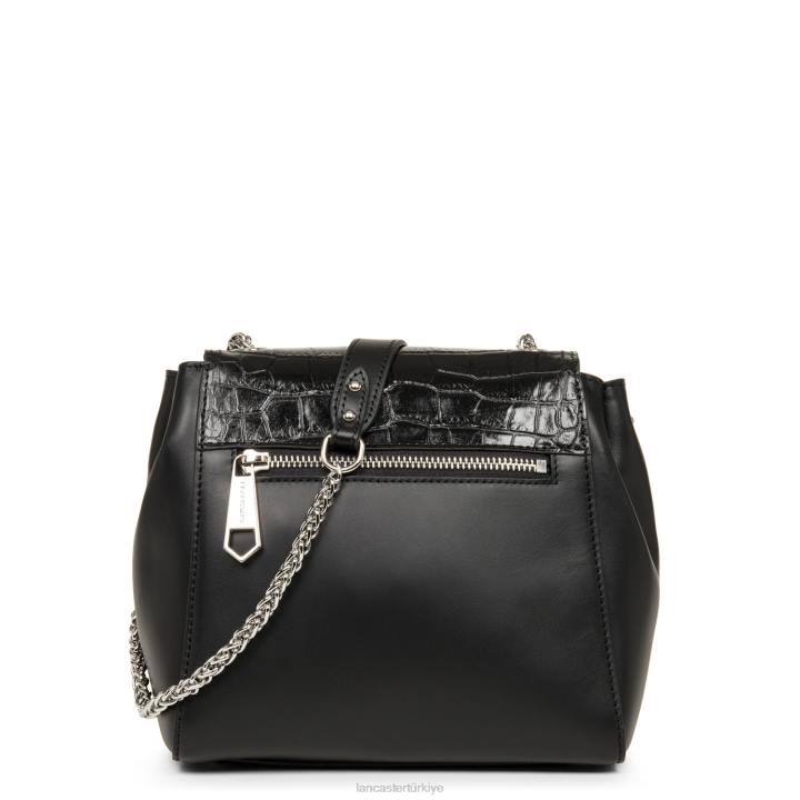 kadınlar çapraz askılı çanta parisienne sophia kara timsah Lancaster Paris çanta H0LP2347