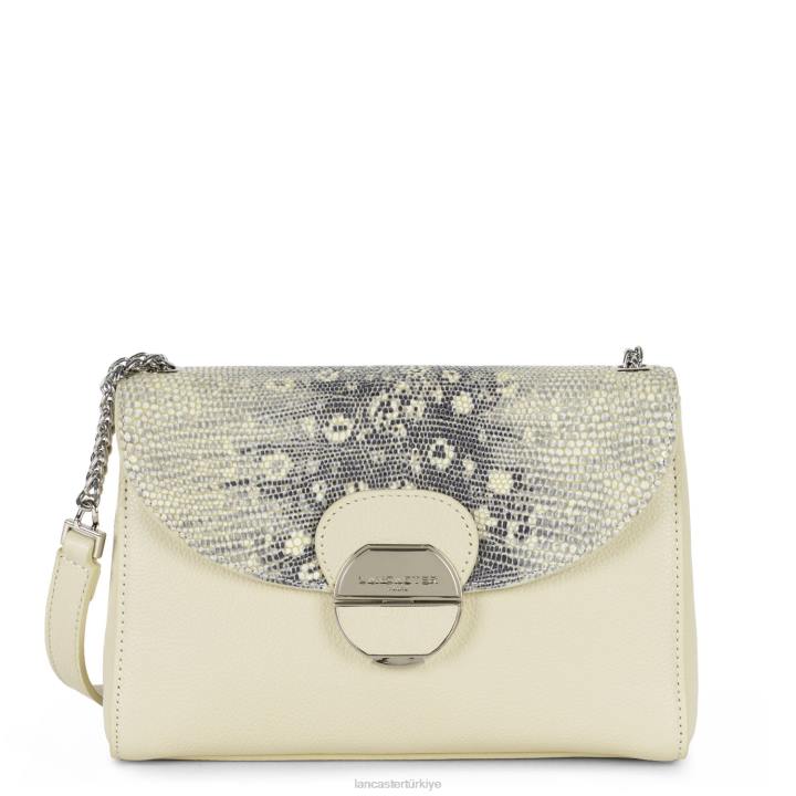 kadınlar çapraz askılı çanta pia hafif bej iguana Lancaster Paris çanta H0LP572